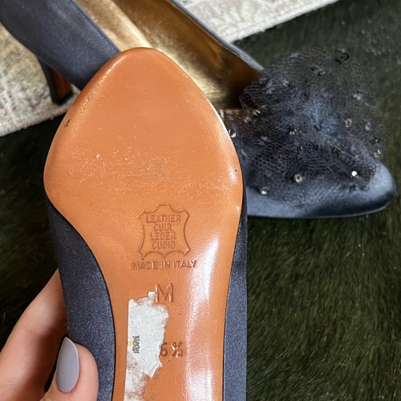 Yves Saint Laurent Vtg. Satin heels - Picture 10 of 12